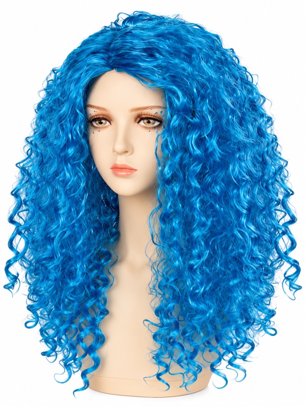 Synthetic Long blue Cosplay Wig 18 inches New